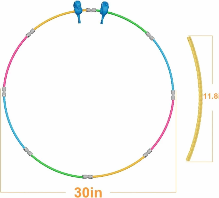 Forblader 2-Pack Kids Pool Ring Toys, Swim Thru Rings for Water Games & Sports, Ages 5-12, Fun Floating Dive Toys for Swimming Pools