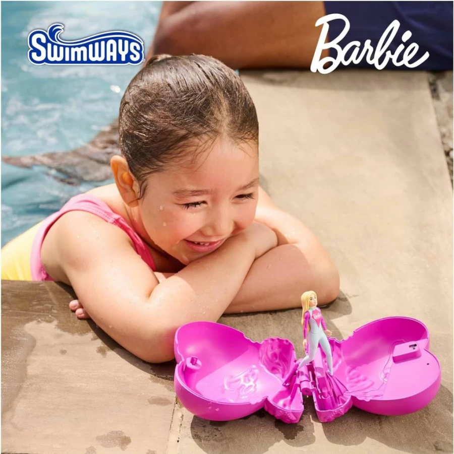 SwimWays Barbie 3-Pack Kids Pool Toys for Ages 5+, Swimming Pool Dive Characters, Water Toys & Pool Party Supplies for Girls