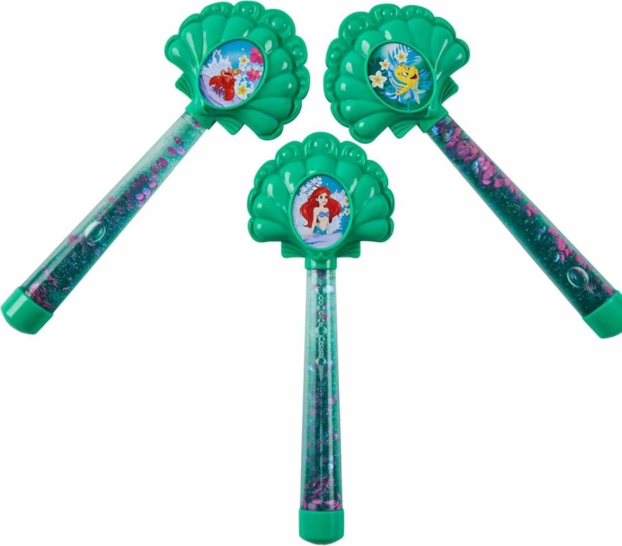 SwimWays Disney Princess Ariel Glitter Dive Wands - 3 Pack Bath & Pool Toys for Kids Ages 5+, Assorted Styles, Diving Game & Party Supplies