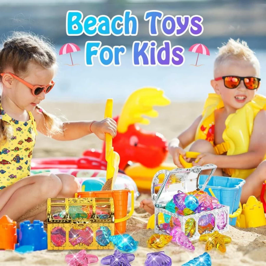 MARFOREVER 15Pcs Large Diving Pool Toys Set - 2 Extra Big 60mm & 13 Colorful 40mm Acrylic Diamond Gems for Underwater Swimming Party Favors, Kids Summer Water Play
