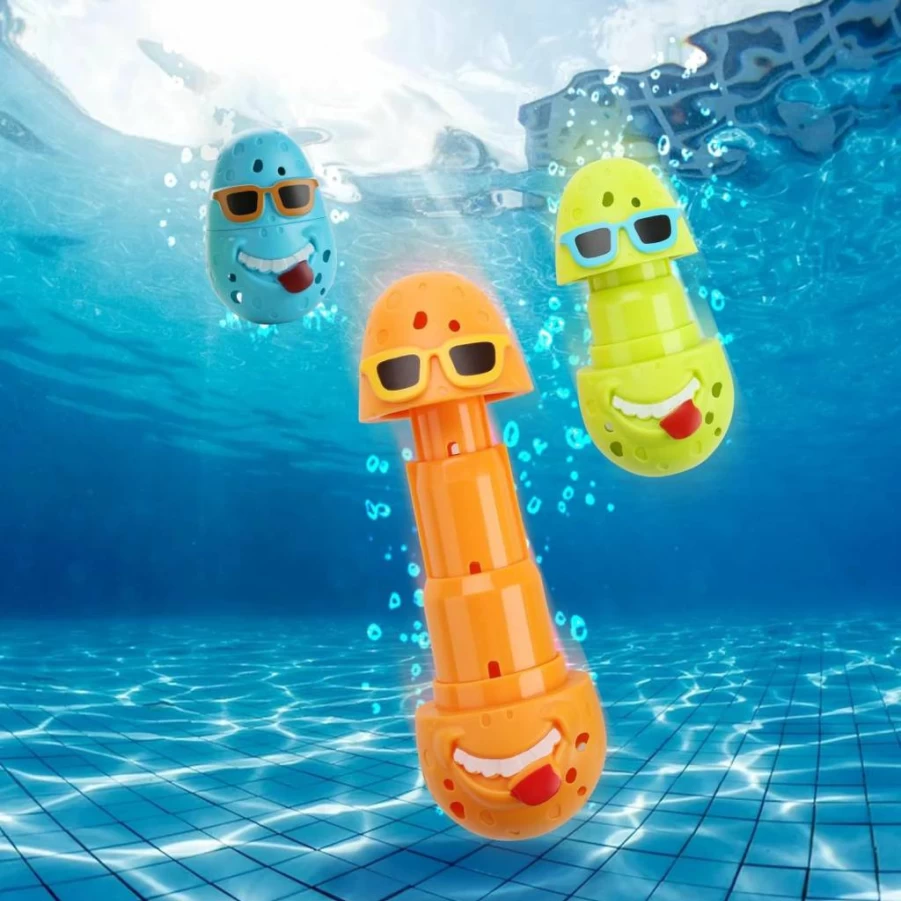 DOADW 3Pcs Dive Sticks & Eggs Set for Kids - Fun Pool Games, Swimming Water Toys for Boys & Girls, Best Diving Pool Toys for Children