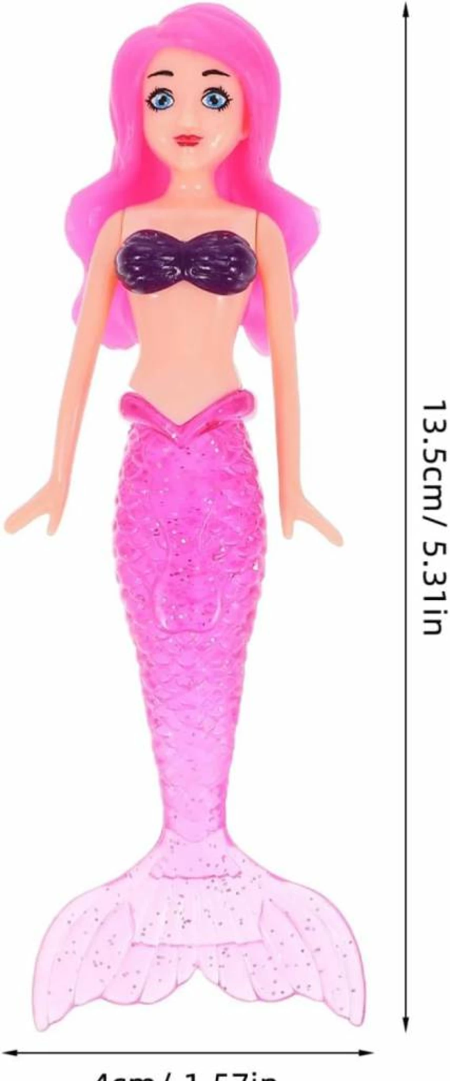 TOYANDONA 8Pcs Mermaid Dolls for Pool Party, Beach Fun, Swimming Floats, Family Water Activities, and Kids Bath Toys - Easy to Grab Floating Mermaid Toys