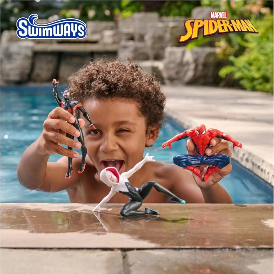 SwimWays Marvel Spider-Man 3-Pack Pool Dive Toys for Kids Ages 5+, Fun Swimming Pool Accessories & Water Games for Pool Parties