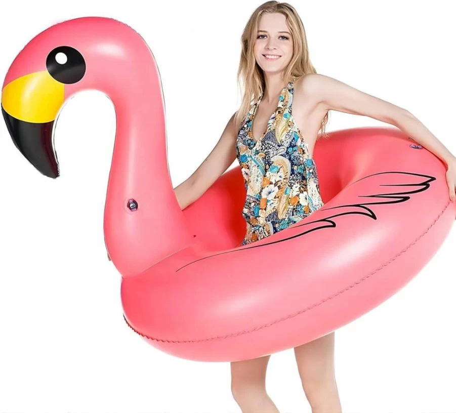 Jasonwell 2-Pack Inflatable Unicorn & Flamingo Pool Floats for Adults & Kids - Premium Beach, Lake, and Swimming Pool Floaties for Summer Fun
