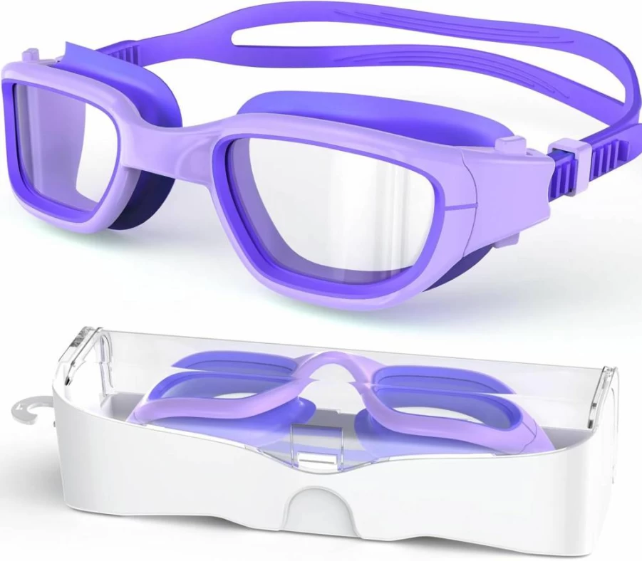 Zeligerstar Kids Swim Goggles for Boys & Girls 6-14 Years, Anti-Fog UV Protection Swimming Glasses for Pool & Outdoor Water Activities