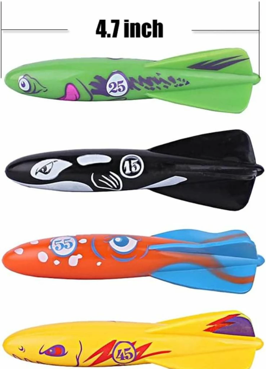 ZHFUYS Pool Torpedo Shark Toy - Fun Swimming & Diving Game for Kids, Outdoor Water Play