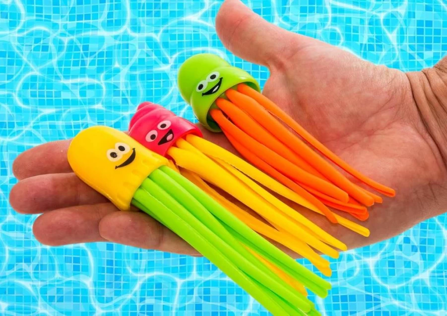 JA-RU Dive Fun Pool Buddies - 3-Pack Water Toys for Kids Swimming & Bath Time Fun