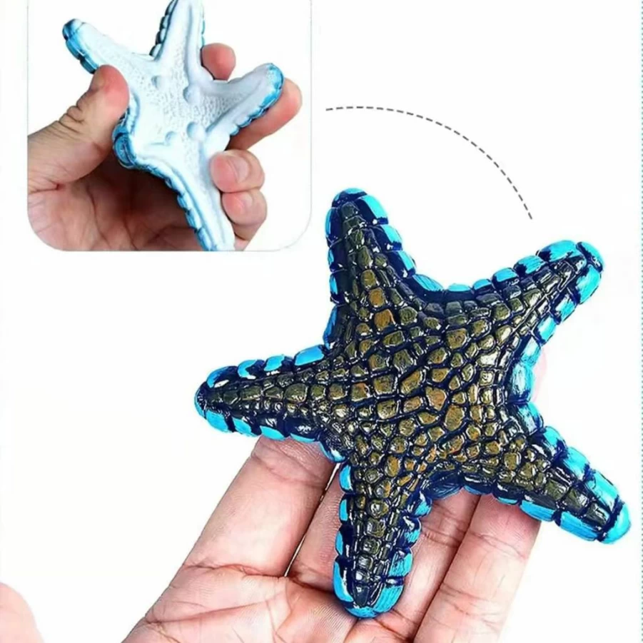 Phedrew 8-Piece Underwater Sea Starfish Diving Toy Set for Kids - Summer Pool Beach Ocean Animal Play Kit