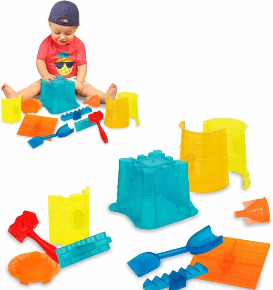 Battat Pirate Treasure Chest Diving Game - 28 Piece Water Pool Toys Set for Kids, Summer Beach Diving Activity for Ages 8 and Up