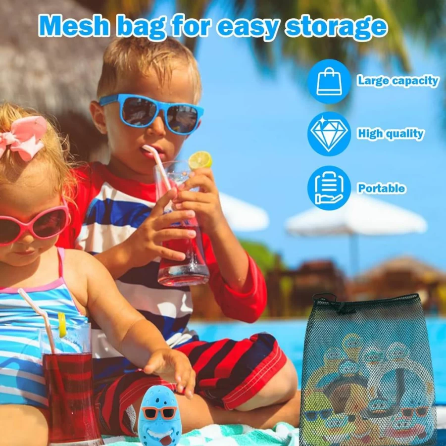Timisea 12-Piece Duck Pool Diving Toys for Kids Ages 3-14, Fun Summer Swimming Pool Games & Diving Sticks for Outdoor Water Play
