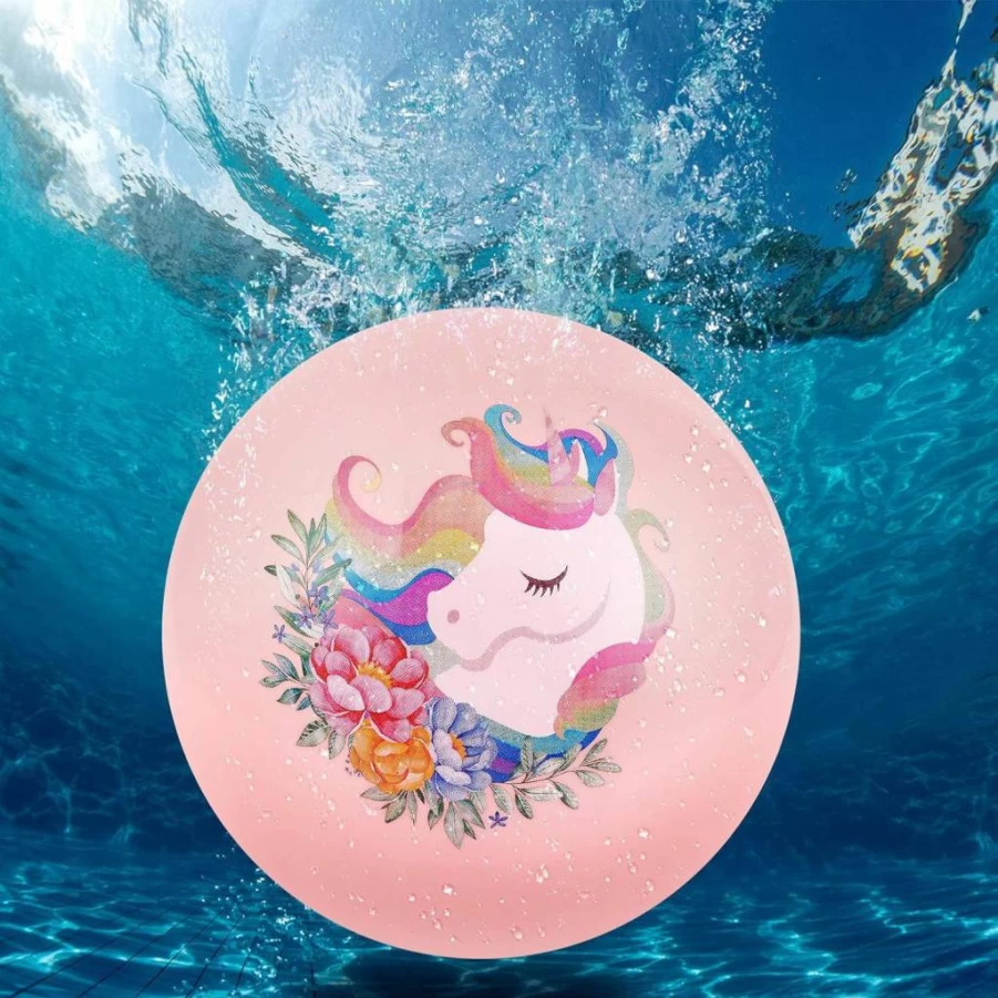 Sumind 9 Inch Gradient Swimming Pool Game Ball - Underwater Toy for Passing, Dribbling & Diving with Hose Adapter - Fun Pool Games for Teens & Adults