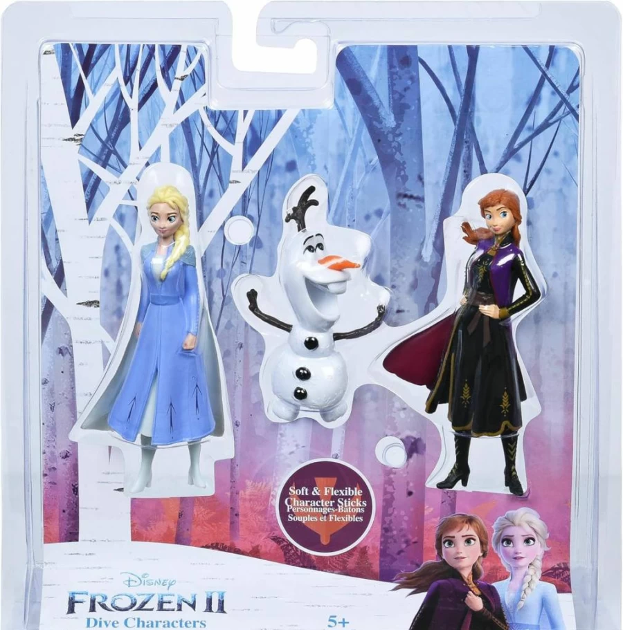 SwimWays Disney Frozen Glitter Dive Wands 3-Pack - Kids Bath & Pool Toys for Ages 5+, Diving Sticks, Party Supplies